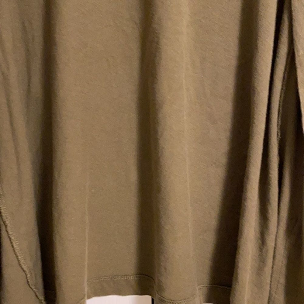 J Crew Factory Army Green Open Cardigan Top - image 4